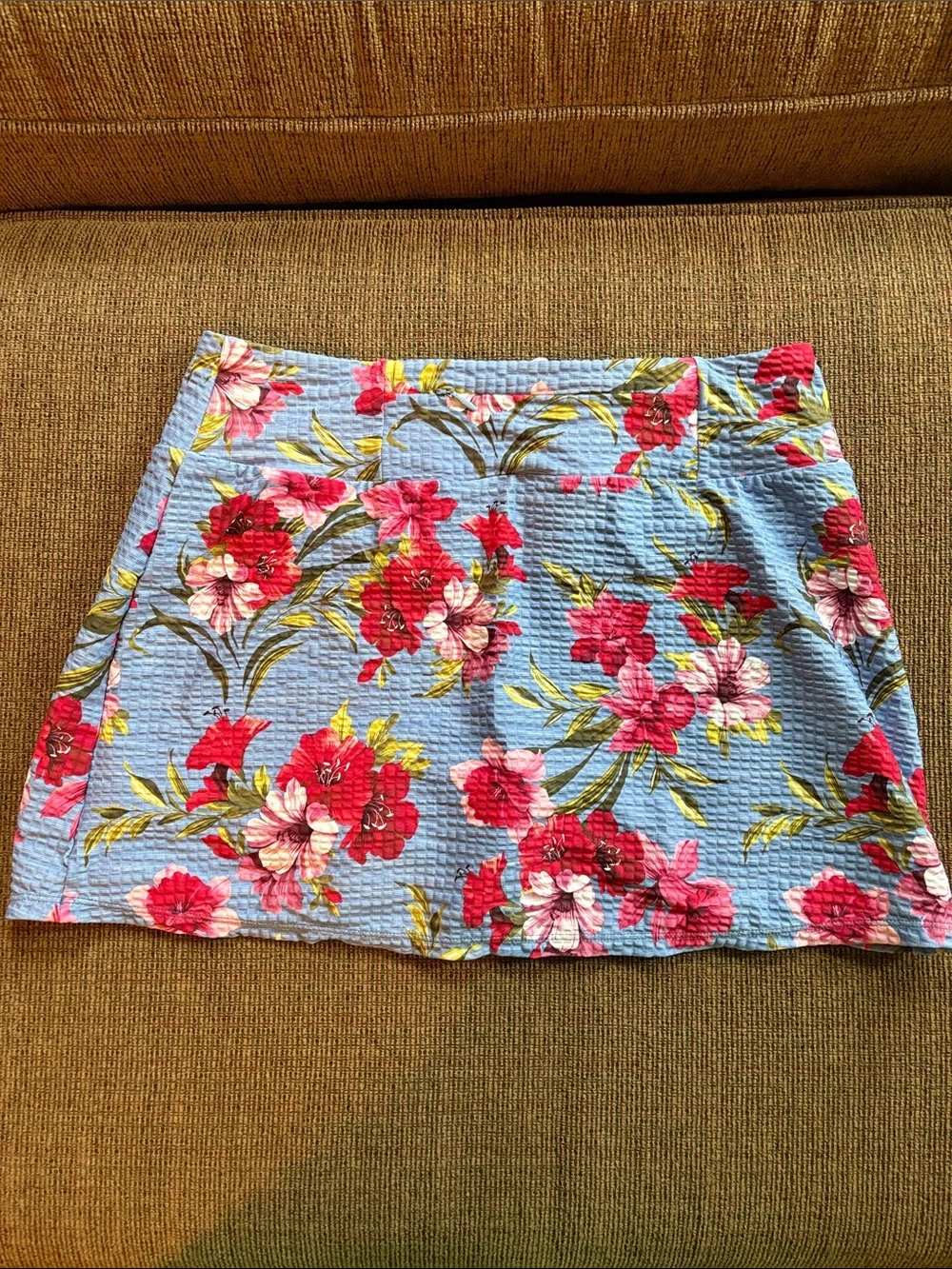 Tommy Bahama Blue Floral Halter Bikini Top and Skirt Set